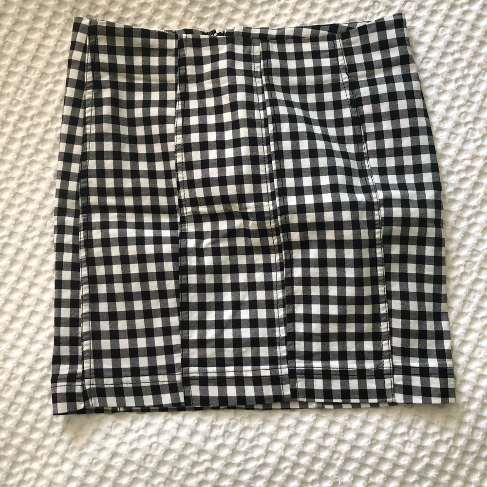 Free people gingham skirt SZ 0